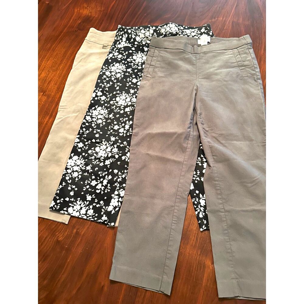 Women's Casual & Career Pants Bundle  Size 6 / M  3 Pairs Alfani, Croft & Barrow